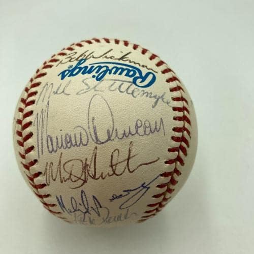 1996 New York Yankees Champs Takımı Beyzbol Birinci Ligi JSA COA İmzalı Beyzbol Topları İmzaladı