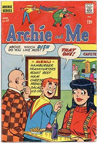Archie ve Ben 27 GD ; Archie çizgi romanı / Nisan 1969 Menü Kapağı
