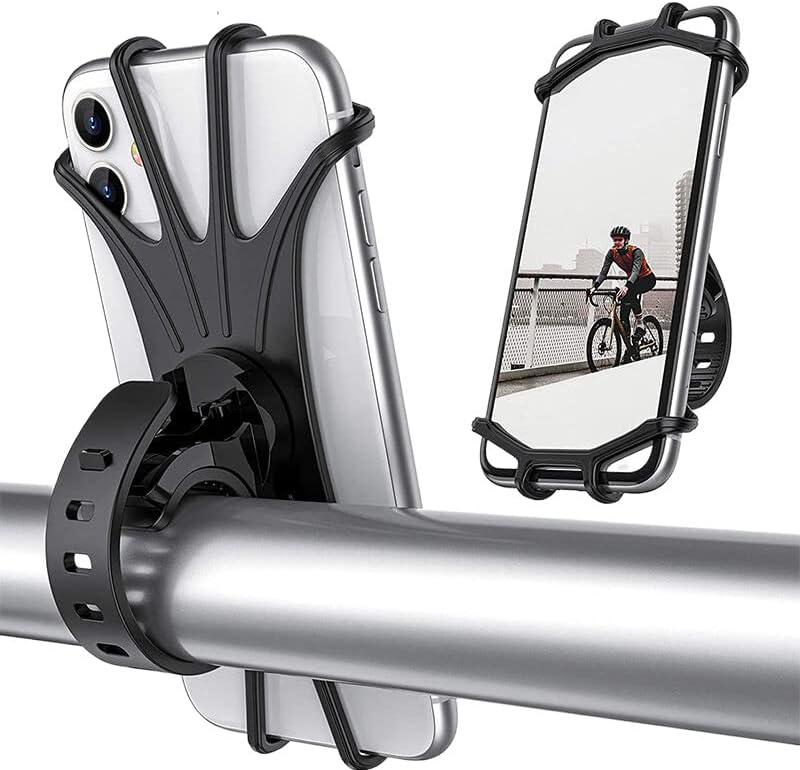 Bisiklet Telefon tutucu 360 ° Döndürme Silikon Bisiklet Telefon tutucu Kaymaz Herhangi Bir Akıllı Telefon için Kararlı