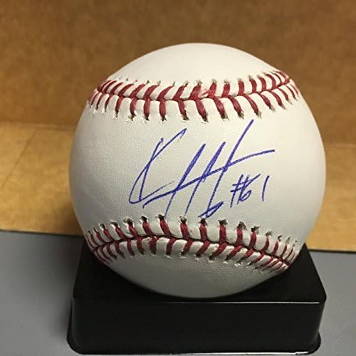 Kelvon De La Cruz Baltimore Orioles M. l. coa İmzalı Beyzbol Topları ile İmzalı Beyzbol
