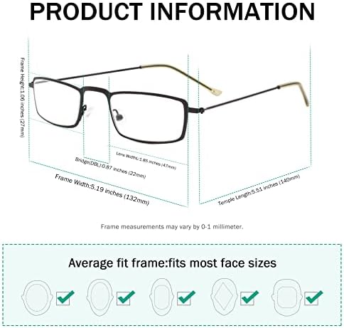 Eyekepper, Erkekler için Birlikte Verilen 5 Paket Vintage Okuma Gözlüklerinde %10 Tasarruf ve 5 Paket Yarım Göz Okuyucular