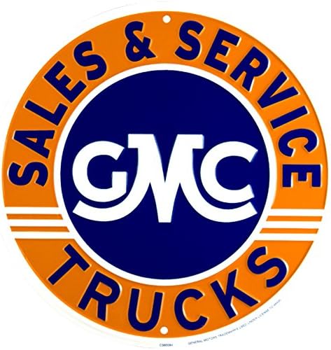 GMC kamyon satış ve Servis yuvarlak teneke işareti