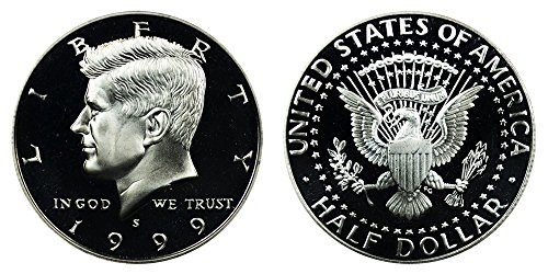 1999 S Mücevher Kanıtı Kennedy Gümüş Yarım Dolar 1/2 Seçim Kanıtı-Üstün Madeni Para - ABD Darphanesi