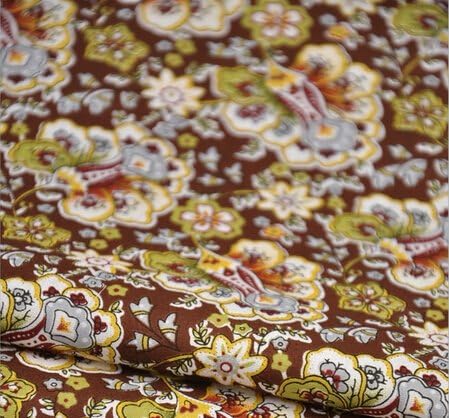 12 adet Kraliyet Kahverengi pamuklu Poplin Kumaş Paket Elbise Yatak Dikiş Malzemesi Patchwork Boyutu 9x9.4 inç (23x24cm)