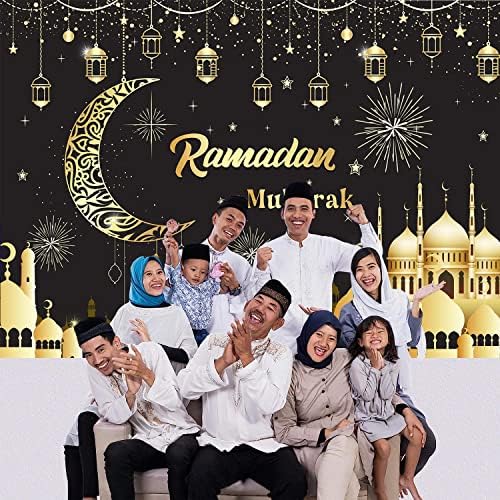 Ramazan Mübarek Zemin İslam Müslüman Eid Mubarak Ramazan Kareem Ramazan Bayramı Arka Plan Siyah ve Altın Fenerler