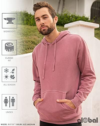 Erkekler için Küresel Boş Kapüşonlu Sweatshirt, Cepli Kazak Hoodie