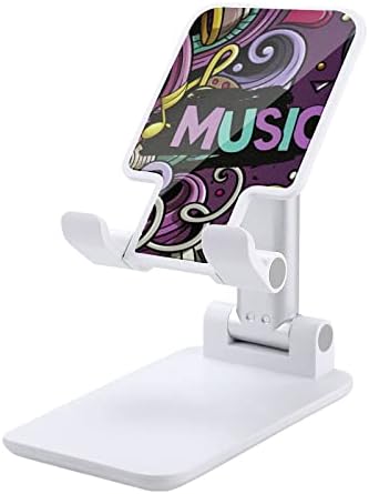 Graffiti Müzik Notası cep telefon standı Katlanabilir Tablet Tutucu Ayarlanabilir Cradle Masaüstü Aksesuarları Masa