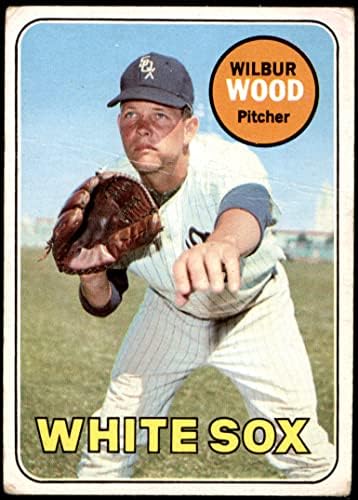 1969 Topps 123 Wilbur Wood Chicago White Sox (Beyzbol Kartı) ADİL Beyaz Sox