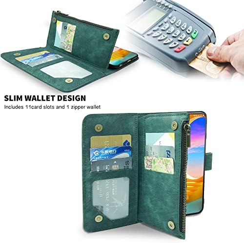 Uyumlu LG Kadife 5G/LGVelvet Verizon G5 UW T-mobile 2020 Cüzdan Kılıf ve Premium Vintage Deri Flip Kredi kart tutucu