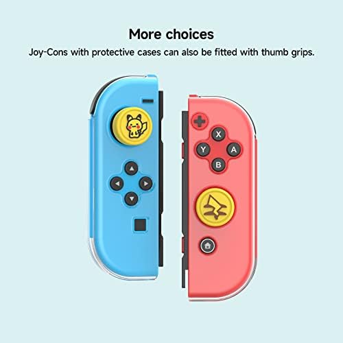 JINGDU 4 Adet Başparmak Sapları Anahtarı Kapaklar Nintendo Oyunu için Silikon Analog Sopa Kapak Yumuşak Joystick Kavrama