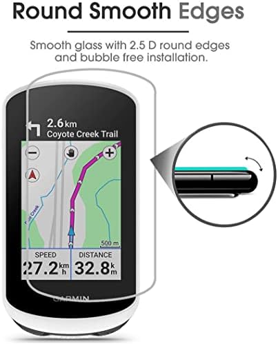 Garmin edge explore 2, 2.5 D ile uyumlu Acadeny 4'lü Ekran Koruyucu Paketi Kavisli Kenar Taraklı Kenarlar Çizilmeye
