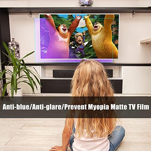 KELUNİS Anti Mavi ışık TV Ekran Koruyucu, 32-75 İnç Parlama Önleyici Film Yansıma Önleyici Oranı %90'a Kadar Çizilmez