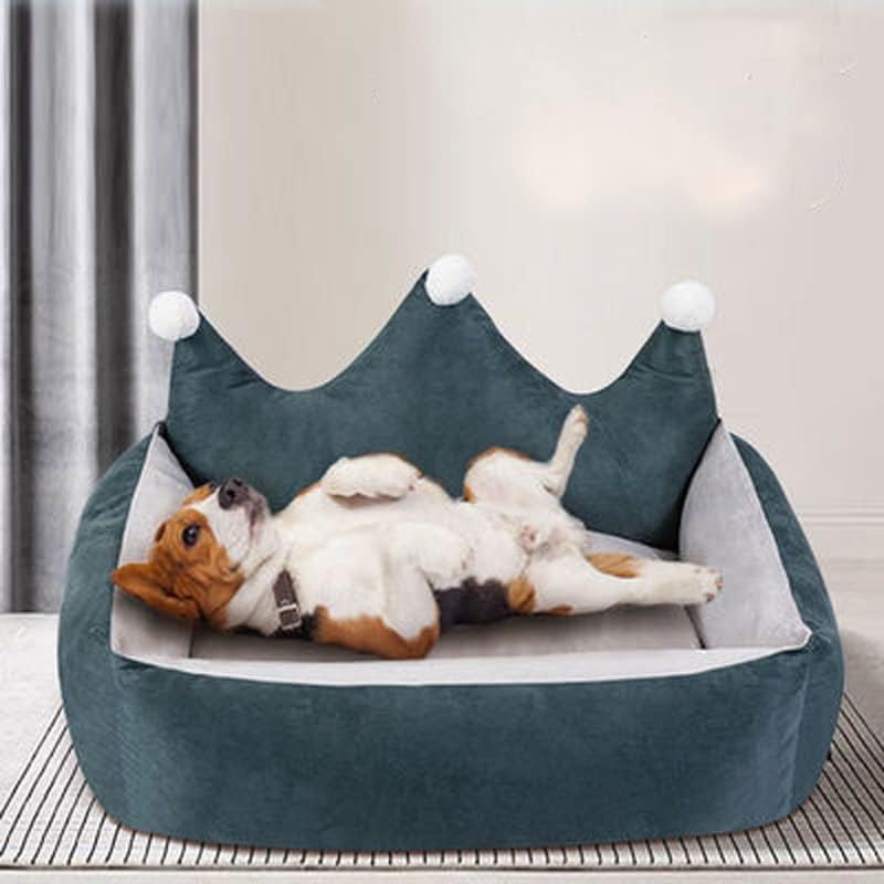WXBDD Taç Ay Şekli Kulübesi Kedi Kulübesi köpek yatağı kedi matı Köpek Huose Küçük Büyük Köpekler Kediler Çıkarılabilir