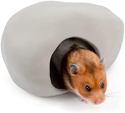 Niteangel Seramik Hamster Habitatı Saklanma Yeri:-Suriyeli Cüce Hamster Fareleri Gerbil Lemmings veya Benzeri Büyüklükteki
