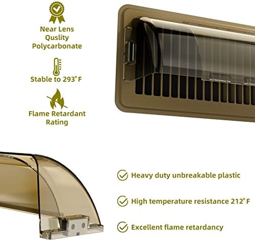 Havalandırma Deflektörleri ısı kapağı Manyetik Arasında Ayarlanabilir 10 ve 14 İnç Ev Kat Yanak AC Tavanlar Ofisler