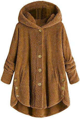 NDVYXX Encanto Ceket Kadın Sonbahar Tunik Uzun Kollu Kolej Bulanık Leopar Giyim Hood Sıcak Düğme Aşağı