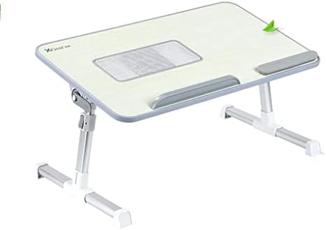 WYFDP Dizüstü Bilgisayar Masası, Katlanabilir Dizüstü bilgisayar masası Standı, Yatak ve Kanepe için Yüksekliği Ayarlanabilir
