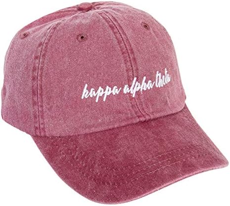 Kappa Delta (N) Sorority beyzbol şapkası Kap El Yazısı Adı Yazı Tipi KD