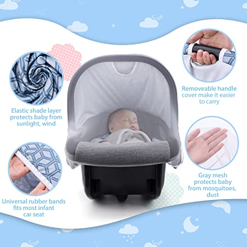 Bebekler için Araba Koltuğu Kapakları: Erkek kızlar için Nefes Alabilen Bebek araba koltuğu Kanopisi, Örgü Gözetleme