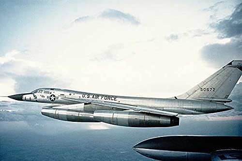 Uçuşta B-58 Hustler Bombacısı 8x12 Gümüş Halojenür Fotoğraf Baskısı