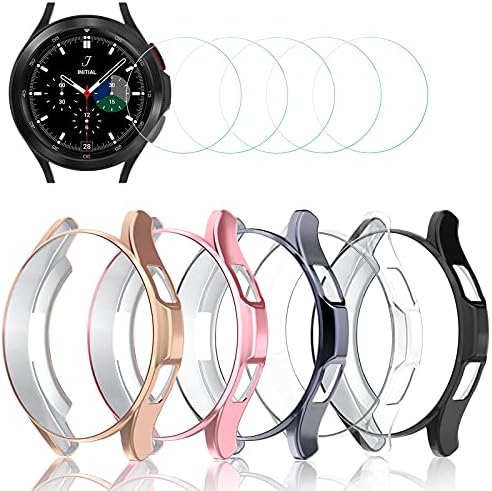 Simpeak 5 Paket Ekran Koruyucu Samsung Galaxy Watch 4 Classic ile Uyumlu Galaxy Watch4 Classic 42 için 42mm Yumuşak