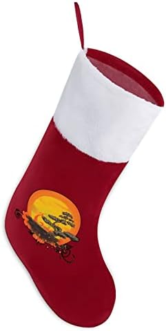 Bonsai Ağacı Kişiselleştirilmiş Noel Çorap Ev Noel Ağacı Şömine Asılı Süslemeleri
