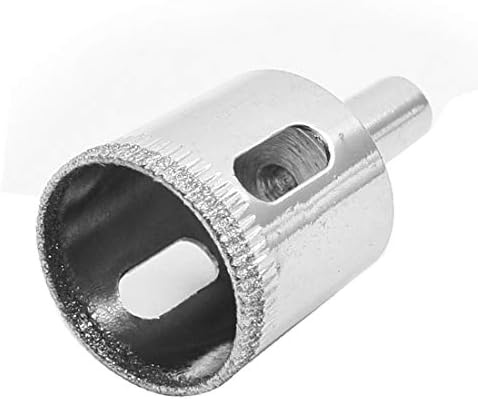 X-DREE Gümüş Ton Mermer Elmas Karo delik Testere Delme Ucu Aracı 25mm (Gümüş Ton Marmol Diamante Teja Orificio Broca