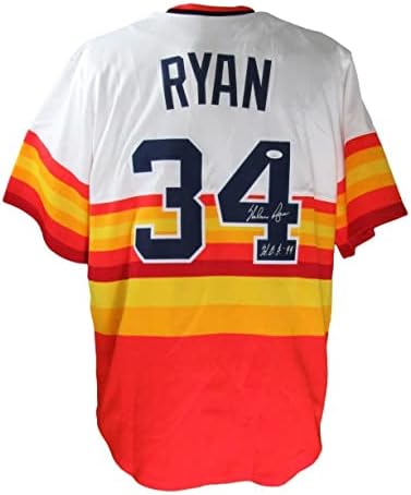 Nolan Ryan HOF İmzalı Nike Beyzbol Forması Houston Astros JSA İmzalı MLB Formaları