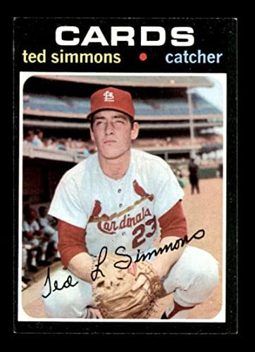 117 Ted Simmons RC - 1971 Topps Beyzbol Kartları (Yıldız) Dereceli EXMT - Beyzbol Slabbed Çaylak Kartları