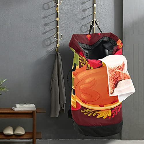 Şükran günü Türkiye meyve mumu omuz Askılı çamaşır torbası Çamaşır sırt çantası İpli Kapatma Asılı Sepet Kamp Seyahat