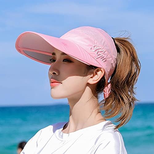 Kadınlar Ayarlanabilir beyzbol şapkası Güneşlik Geniş Elastik Golf güneş şapkası Nefes Ter Nefes Emici Kap güneş şapkası