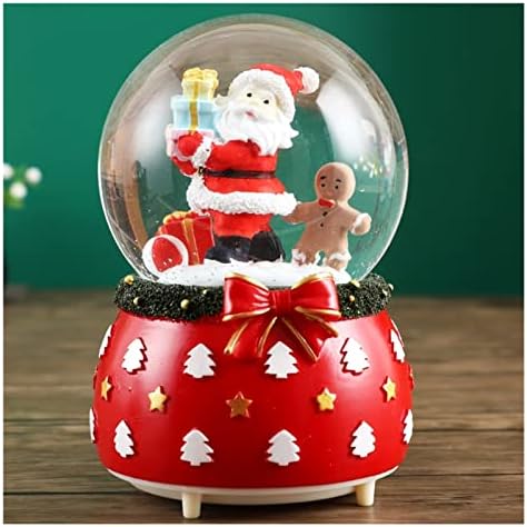 MCDKBLK kar küreleri Çocuklar için Noel ile Müzik Süsler Kar cam küre Dönen Parlayan Ev Dekor Merry Christmas Müzik