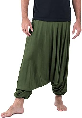 DIYAGO ERKEKLER Yoga Pantolon Baggy Sıkı harem pantolon Rahat Pantolon Hip Hop Moda Boho Casual Sıkı Ayak Bileği Etnik
