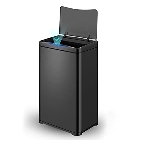 LYSLDH Yüksek Kapasiteli Akıllı çöp tenekesi Paslanmaz Çelik Otomatik Sensör çöp tenekesi Ofis Banyo Mutfak çöp kutusu