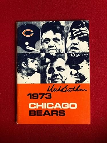 1973, Dick Butkus, İmzalı (MM) Chicago Bears Basın Rehberi (Kıt) - İmzalı NFL Dergileri