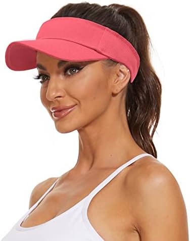 Zando Bayan Visor Şapkalar Kadınlar için Pamuk Ayarlanabilir güneşlikler Kadınlar için Spor Açık Unisex Golf Tenis