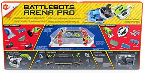 HEXBUG BattleBots Arena Pro-Arena Oyun Tahtası ve Aksesuarları ile Kendi Savaş Botunuzu Oluşturun-Çocuklar için Uzaktan