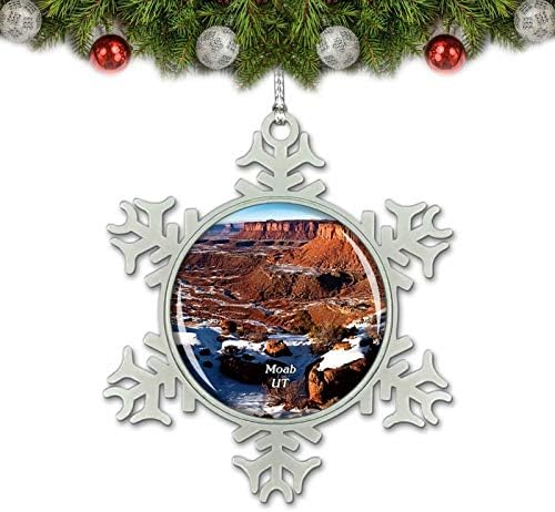 Umsufa Moab Canyonlands Ulusal Parkı Utah ABD Noel Süs Ağacı Dekorasyon Kristal Metal Hatıra Hediye